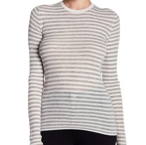 Vince striped cashmere sweater xs